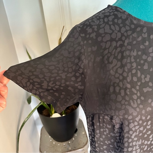 Black Leopard Print Top A New Day small - Picture 4 of 11